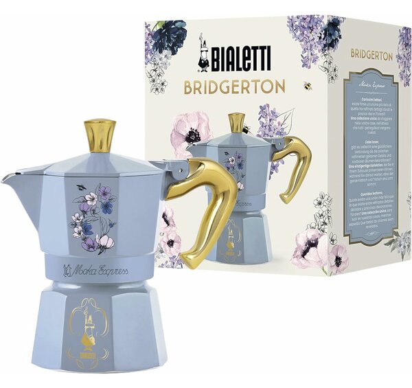 Bialetti Bridgerton 3 személyes Kotyogós kávéfőző - Kék