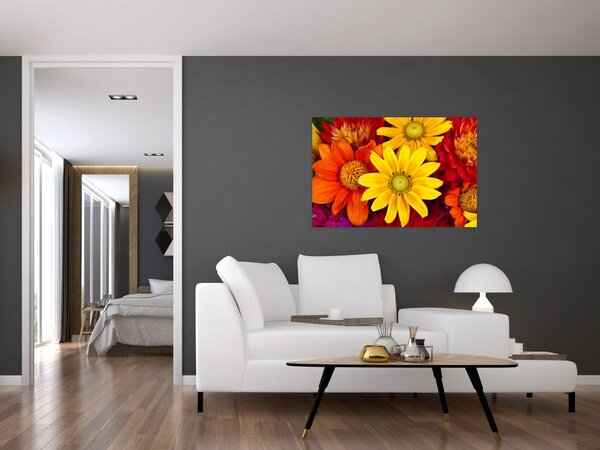 Virágos kép (90x60 cm)