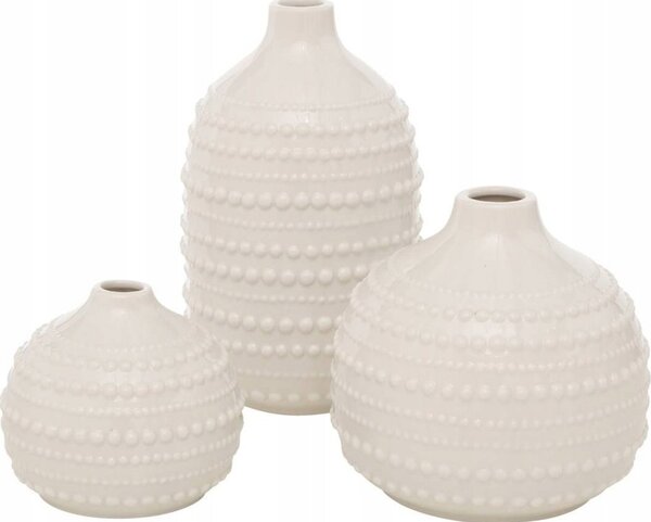 Boltze Wazon dekoracyjny Meruna, porcelanowy, 3 sztuki