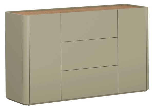Elivo fiókos komód 150 cm - eukaliptusz / baltic dune tölgy