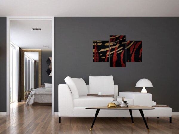 Absztrakciós kép (90x60 cm)