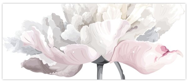 Kép - rózsa virág (120x50 cm)