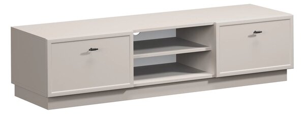 Lorini fiókos TV szekrény 150 cm - kasmír / fekete T-bar fogantyúk