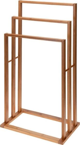 Bathroom Solutions bambusz törölközőtartó 3 rúddal