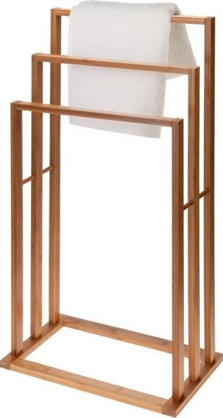 Bathroom Solutions bambusz törölközőtartó 3 rúddal