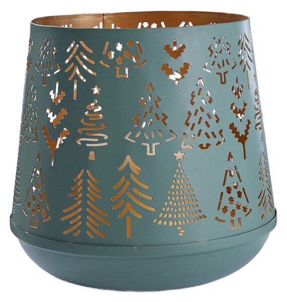 MOUNTAIN LODGE fém lámpás 20 cm , zöld