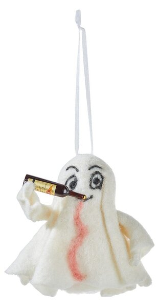 HANG ON filc dísz , szellem borosüveggel