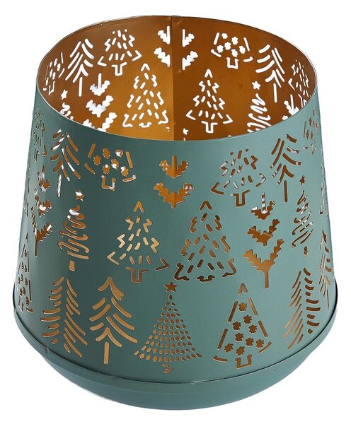 MOUNTAIN LODGE fém lámpás 20 cm , zöld