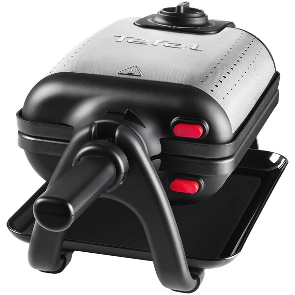 Tefal WM756D gofrisütő 2 gofri(k) 1200 W Fekete, Rozsdamentes acél
