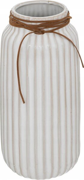 Jarrón De Cerámica "le Cafe Bordelais" H28cm Blanco