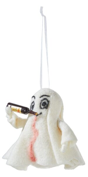 HANG ON filc dísz , szellem borosüveggel