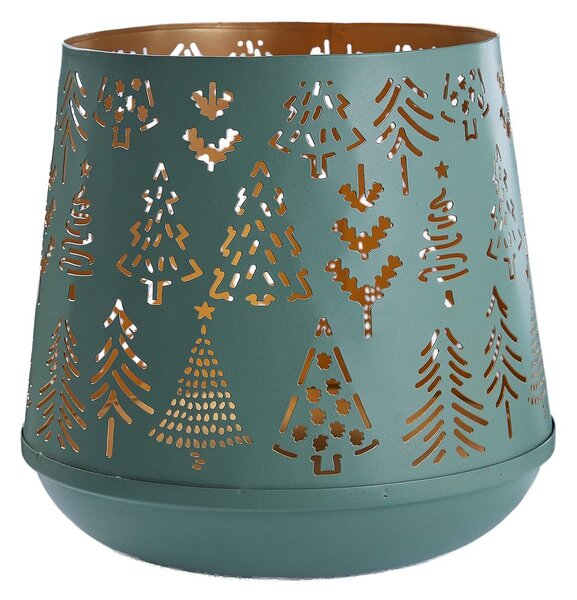 MOUNTAIN LODGE fém lámpás 20 cm , zöld