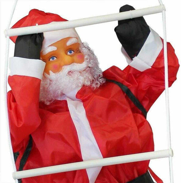 Timeless Christmas Létrán mászó Mikulás, 120 cm (HOP1001124)