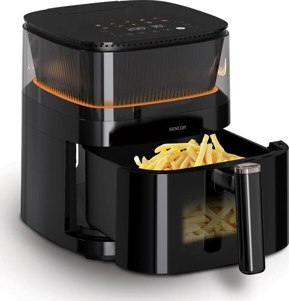 Sencor SFR 5050BK Forrólevegős sütő 5L 1500W - Fekete
