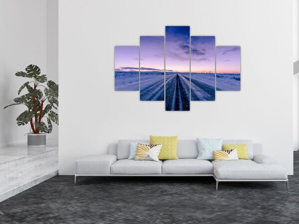 A téli út képe (150x105 cm)