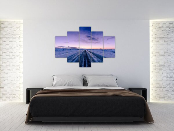 A téli út képe (150x105 cm)