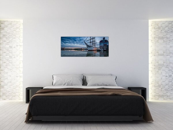 Vitorlás képe (120x50 cm)