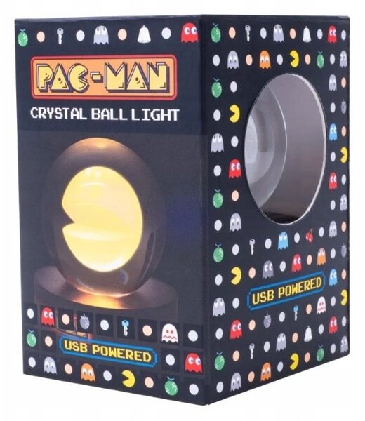 Lampa stołowa Lampka Lampa Pac-man Kryształowa Kula Led Retro Usb Dla Gracza 8cm / 320097