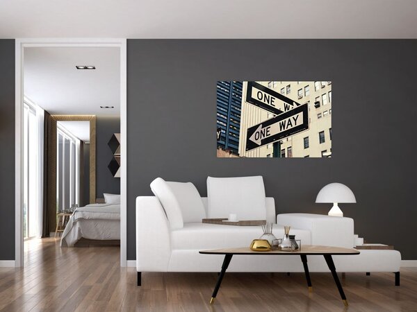 Kép - New York ONE WAY (90x60 cm)