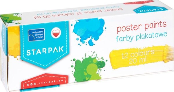 Starpak 12 Színű Plakát Festék Készlet