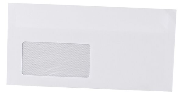 Bluering Boríték LA4 öntapadó bélésnyomott bal ablak 45x90mm 110×220mm B20A15 fehér