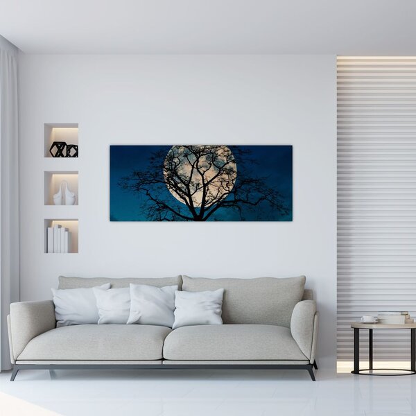Fa képe teliholdkor (120x50 cm)