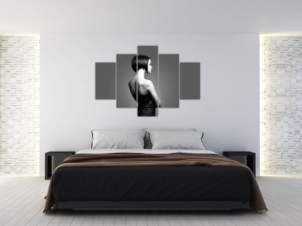 Egy elegáns nő képe (150x105 cm)