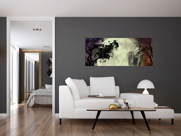 Kép - Telihold a felszín felett (120x50 cm)