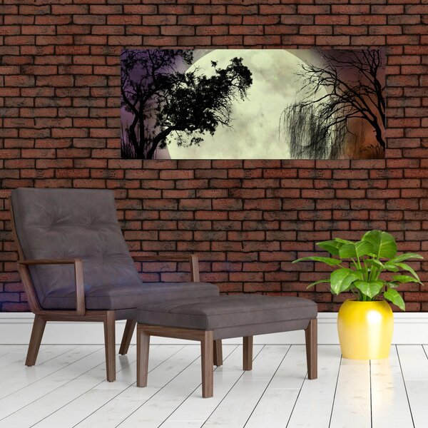 Kép - Telihold a felszín felett (120x50 cm)