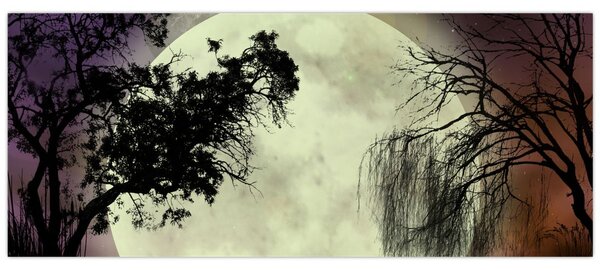 Kép - Telihold a felszín felett (120x50 cm)