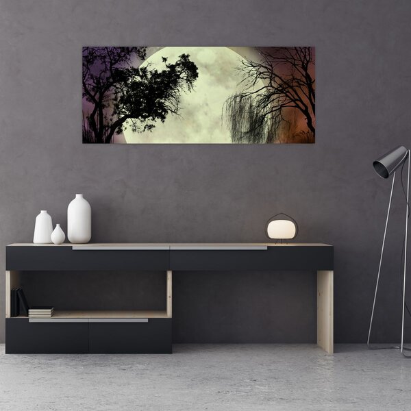 Kép - Telihold a felszín felett (120x50 cm)