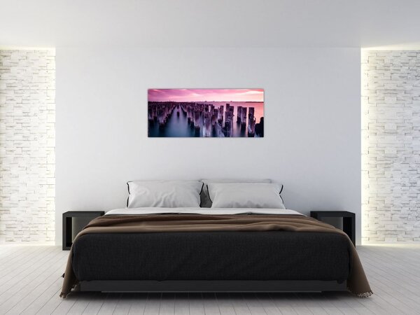 Fa kerekek képe (120x50 cm)