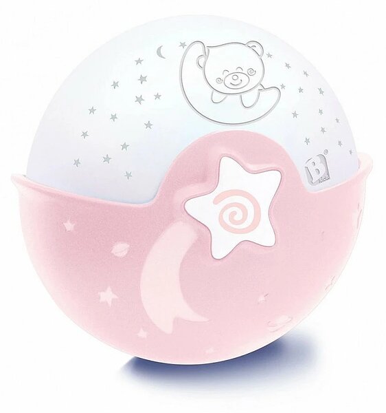 B-kids Infantino 2in1 Projektoros éjjeli lámpa - Rózsaszín