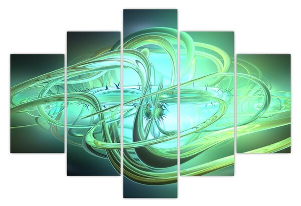 Zöld absztrakció kép (150x105 cm)