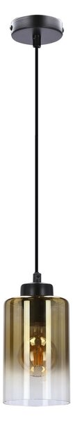 Fekete függőlámpa üveg búrával ø 10 cm Aspra – Candellux Lighting
