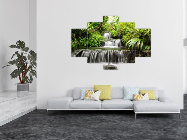 Kép - vízesés az esőerdőben (150x105 cm)