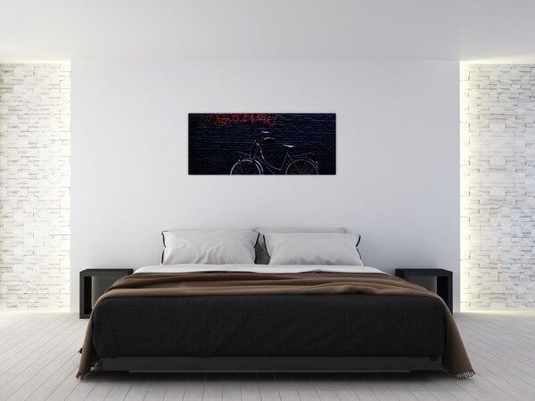Egy kerékpár képe Amszterdamban (120x50 cm)