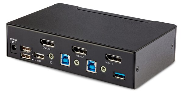 StarTech.com D86A2-2-PORT-8K-KVM KVM kapcsoló Fekete