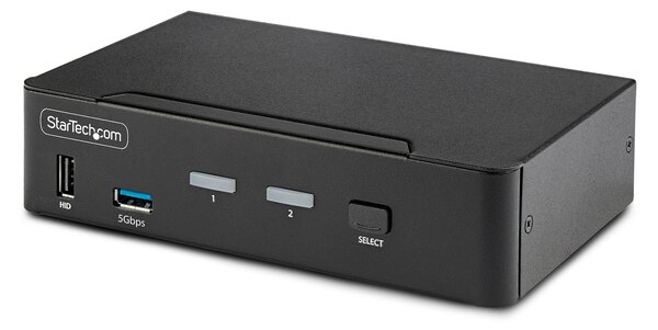 StarTech.com D86A2-2-PORT-8K-KVM KVM kapcsoló Fekete