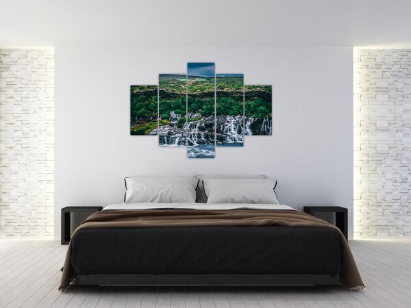 Vízesések képe a természetben (150x105 cm)