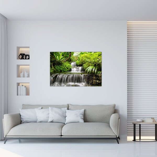 Kép - vízesés az esőerdőben (90x60 cm)