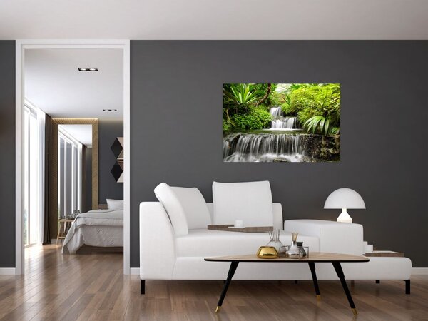 Kép - vízesés az esőerdőben (90x60 cm)