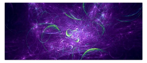 Kép - lila absztrakció (120x50 cm)