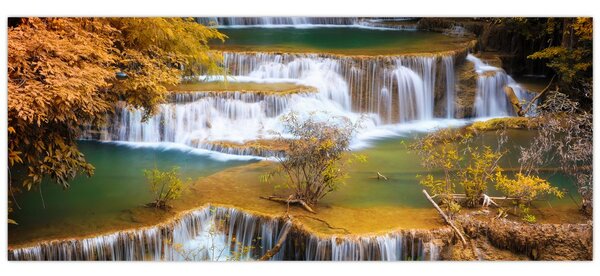 Kép - Huay, Mae, Khamin, vízesés, Thaiföld (120x50 cm)