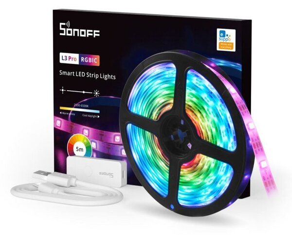 Sonoff L3 Pro RGBIC okos LED szalag szett (SON-LAM-L35PRO)