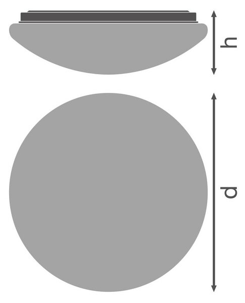 Osram Ceiling Essential 250mm 13W 4000K LED-es kültéri fali lámpa 13.00 W Fehér (4099854445187)