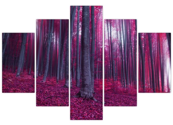 Egy rózsaszín erdő képe (150x105 cm)