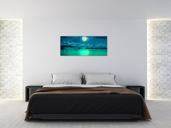Kép - Telihold a felszín felett (120x50 cm)