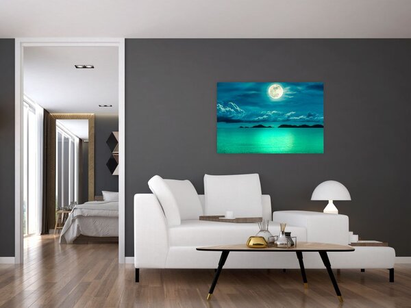 Kép - Telihold a felszín felett (90x60 cm)