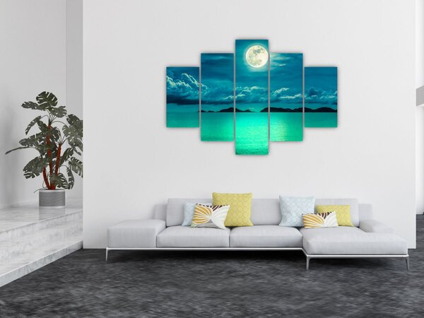 Kép - Telihold a felszín felett (150x105 cm)